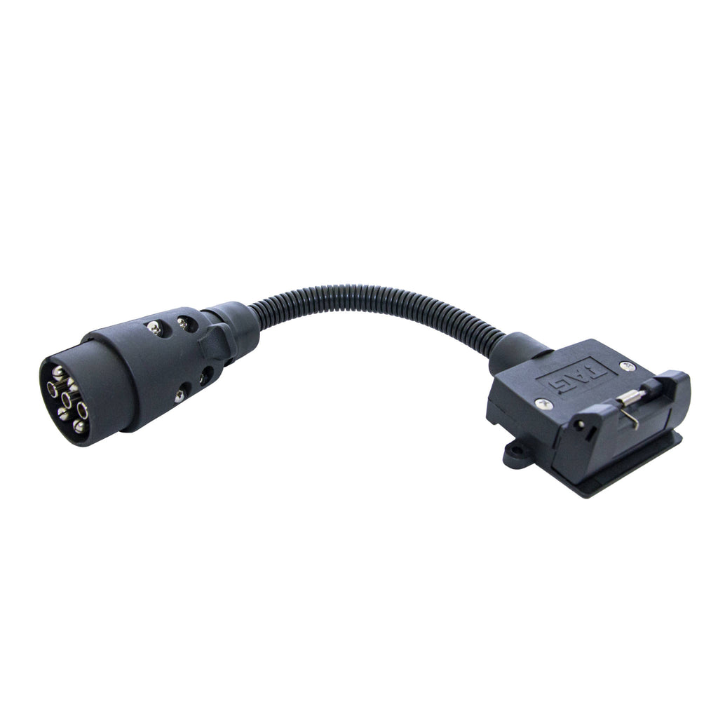 TAG - Trailer Adaptor - 7 Pin Euro To 7 Pin Flat 300mm Long