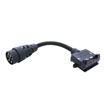 TAG - Trailer Adaptor - 7 Pin Euro To 7 Pin Flat 300mm Long