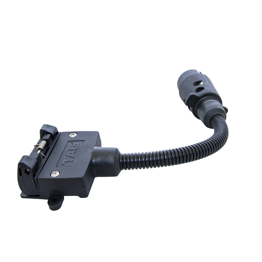 TAG - Trailer Adaptor - 7 Pin Euro To 7 Pin Flat 300mm Long