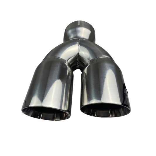 Redback 3" Dual Exhaust Tip Right hand side Angle Cut Double Wall - RYP102