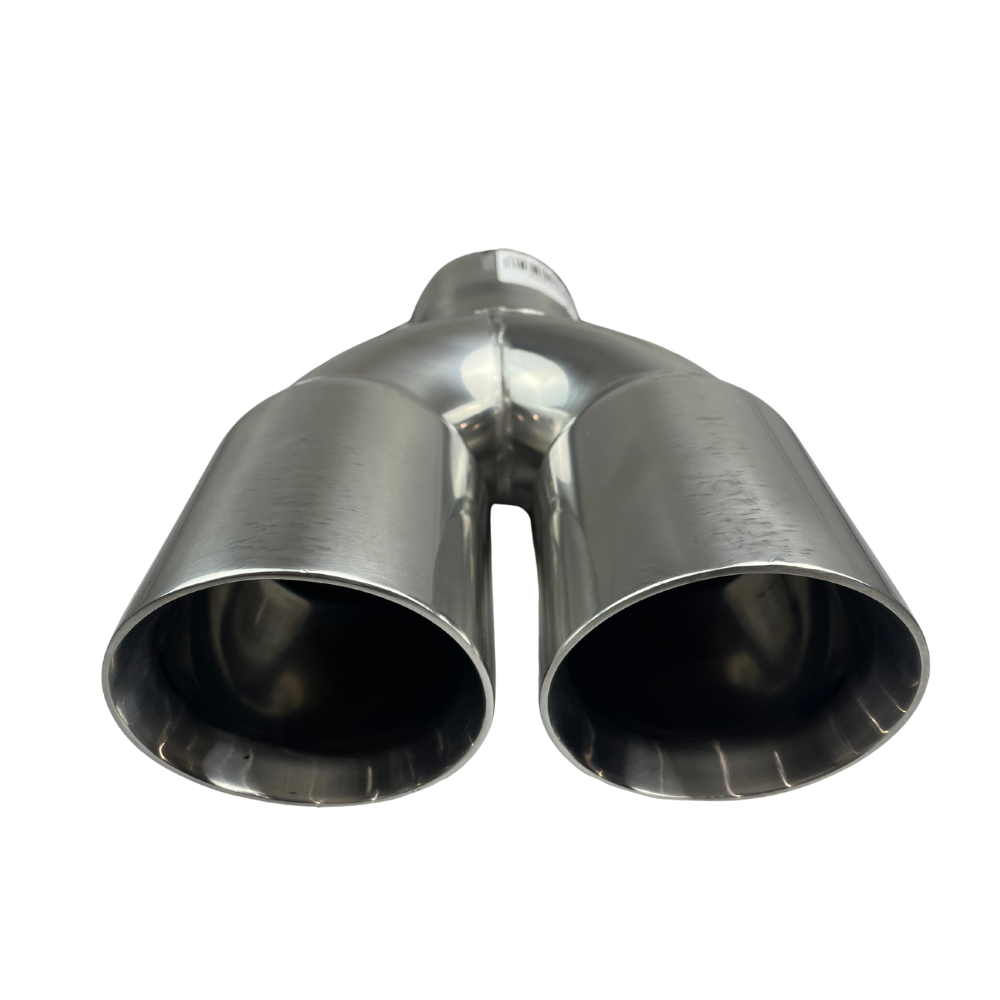 Redback 3" Inlet Dual 3" Outlet Clamp-On Exhaust Tip (Clamp Included) Inline - RYP100