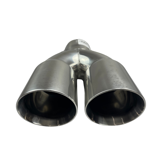 Redback 3" Inlet Dual 3" Outlet Clamp-On Exhaust Tip (Clamp Included) Inline - RYP100