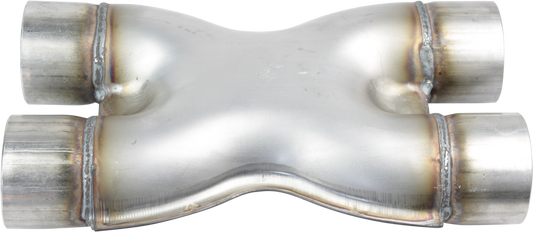 Redback X-Pipe - Twin, 63mm(2-1/2"), 409 Stainless - XP063-409