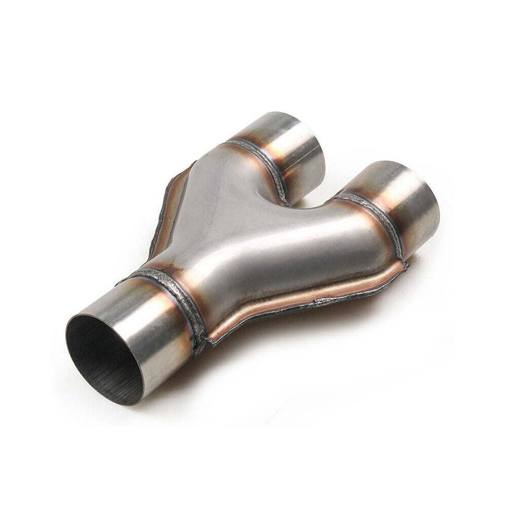 Redback Y-PIPE SINGLE 3" Inlet (76MM) IN TWIN 3" (76MM) Outlet 409 Stainless Steel - YP076-409