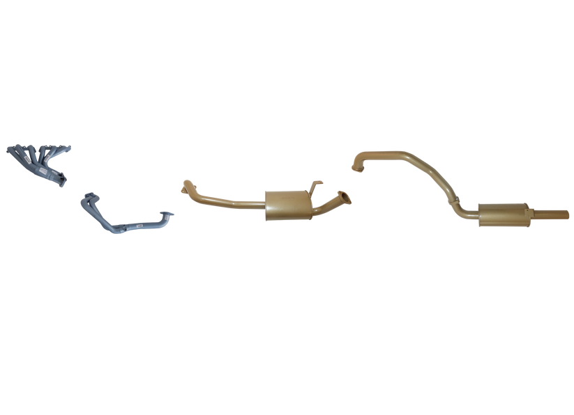 King Brown - Toyota Landcruiser 80 Series 6 Cyl 4.5L Petrol 1989/1997 - Single 2 1/2" with Headers Kit