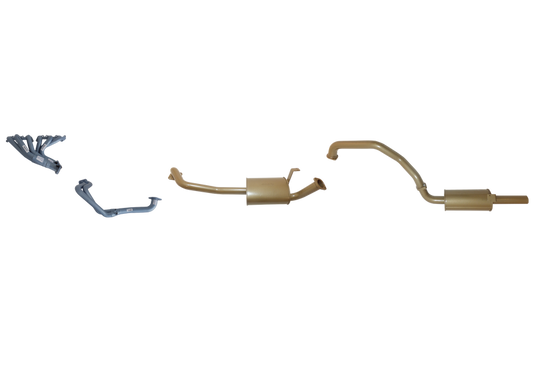 King Brown - Toyota Landcruiser 80 Series 6 Cyl 4.5L Petrol 1989/1997 - Single 2 1/2" with Headers Kit