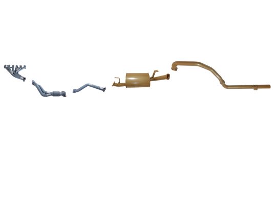 King Brown - Toyota Landcruiser 100/105 Series 6 Cyl 4.2L Diesel 1998/2008 Non Turbo - Single 2 1/2" with Headers Kit