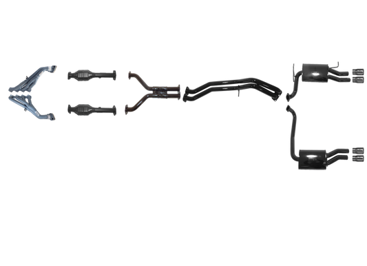 Pacemaker - Ford Falcon GT BF 5.4L Boss Tri-Y Headers And Full System - No Centre Muffler - Duel Outlet