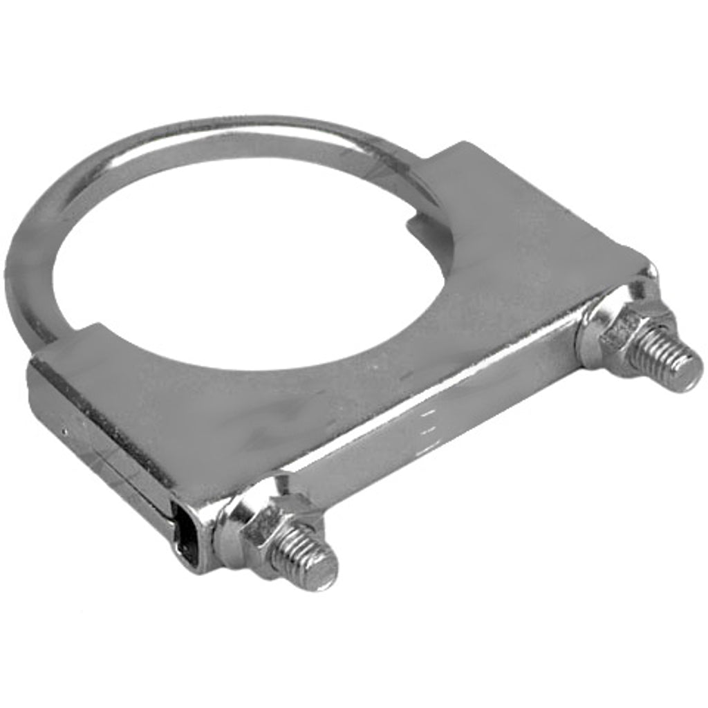 Redback Heavy Duty U-Bolt Clamps, Inside diameter 78mm (3-1/8"), Flat bar, Zinc Plated
