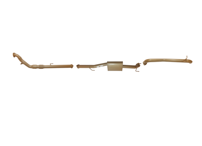 King Brown - Toyota Hilux 150 Series 3L TD D-4D (1KD-FTV) 2005 to Sep 2015  - Single 3" With Front Pipe CAT and Rear Pipe Only Kit