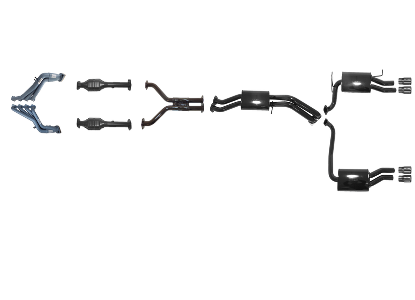Pacemaker - Ford Falcon GT BF 5.4L Boss Tuned Headers And 3" Full System - Duel Outlet