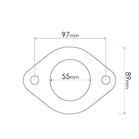 Redback Flange Gasket for various Holden, Mazda, Subaru, Nissan, Infiniti, Hyundai, Mitsubishi, Ford & Ssangyong vehicles - DNG089R