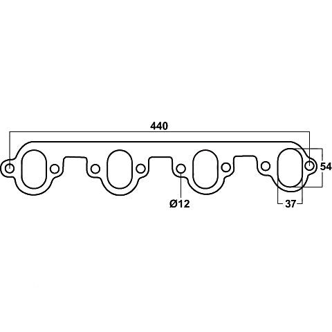 Redback Header Gasket for Ford XA-XF Falcon 460 V8, 2 Gaskets required - DSF079