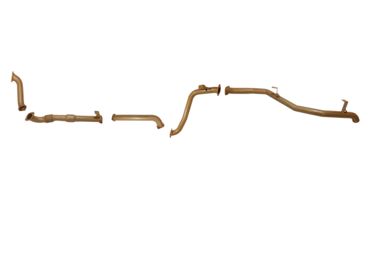 KingBrown - Toyota Land Cruiser 79 Series 1HDJ 6 Cylinder Turbo Diesel (2001-2007) Ute Single 3" with CAT and Rear Pipe Only Kit Exhaust