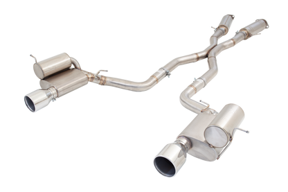 XFORCE - Jeep Grand Cherokee 2012+ SRT8 6.4L Brushed Stainless Steel Twin 3" inch Catback System