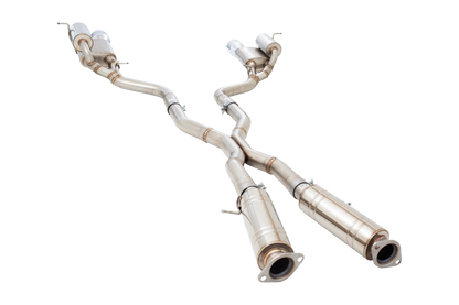 XFORCE - Jeep Grand Cherokee 2012+ SRT8 6.4L Brushed Stainless Steel Twin 3" inch Catback System