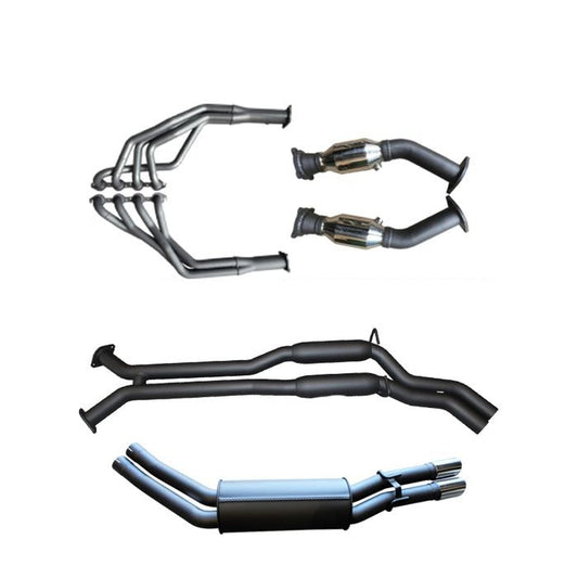 Manta | Twin 2.5″ Full Exhaust System with 1 3/4″ Extractors Hotdog/Muffler | Holden Statesman WH 5.7L V8 LWB Sedan 1999–2003