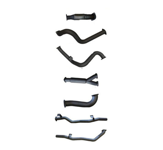 Manta | Twin 3″ Turbo Back Exhaust with Hotdog No Cat | Toyota Landcruiser VDJ79 Single Cab V8 Ute 2007–2016 (Pre-DPF)