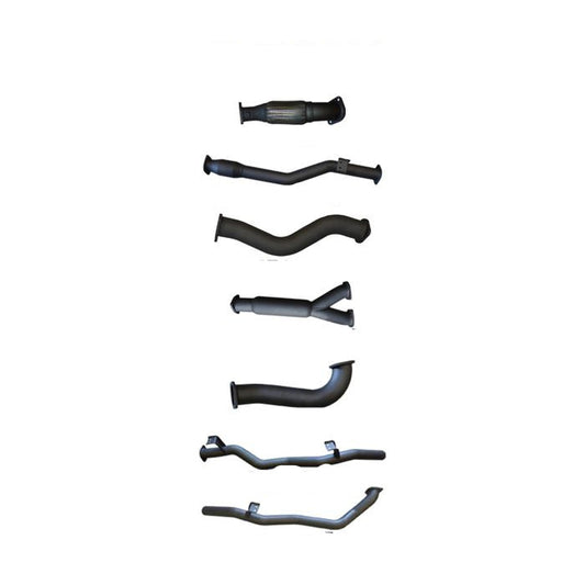Manta | Twin 3″ Turbo Back Exhaust with Cat & Hotdog | Toyota Landcruiser VDJ79 Dual Cab V8 Ute 2012–2016