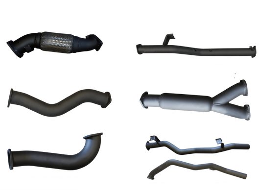 Manta | Dual 3in Turbo Back Exhaust with Hotdog (No Cat) | Toyota Landcruiser VDJ79 V8 Ute 2016–2025