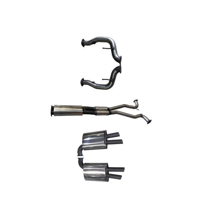 Manta Twin 3″ Stainless Cat Back Exhaust with Centre & Rear Mufflers | HSV Clubsport / GTS / Senator VF Gen-F 2013–2017