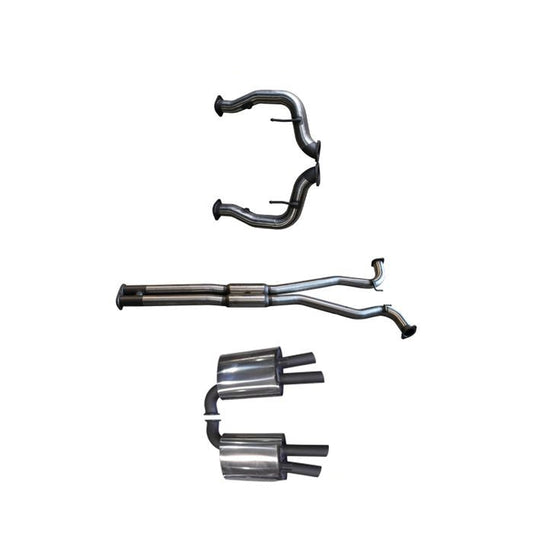 Manta | Twin 3″ Cat Back Exhaust System with Hotdog & Muffler | HSV VF Clubsport, GTS, Senator Sedan 6.2L V8 2013–2017