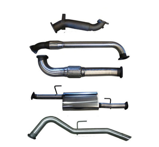 Manta | 3″ Turbo Back Exhaust System with Cat & Tailpipe | Nissan Navara D40 2.5L Turbo Diesel Thai Build Manual Ute 2007–2015