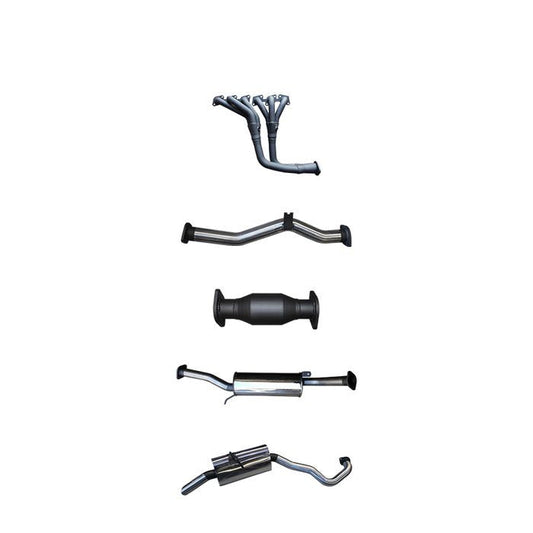 Manta | 2.5″ Full Exhaust System with Centre & Rear Muffler | Nissan Patrol GU 4.8L TB48 Petrol Wagon 2002–2012