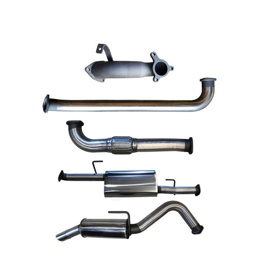Manta | 3″ Turbo Back Exhaust System Without Cat & Rear Muffler | Nissan Navara D40 2.5L Turbo Diesel Manual Ute 2005–2007