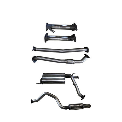 Manta | 2.5″ Dual into 3″ Turbo Back without Cats with Muffler & Dump Tip | Toyota Landcruiser VDJ200 2007–2015