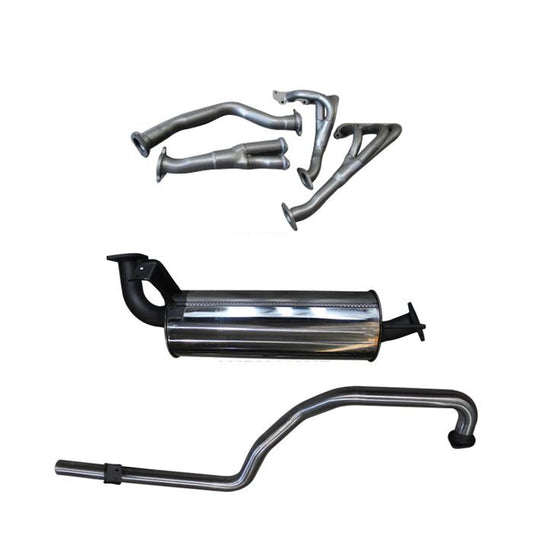 Manta | 2.5″ Full Exhaust System with Extractors & Muffler/Tailpipe | Toyota LandCruiser FZJ105 4.5L Wagon 1998–2007