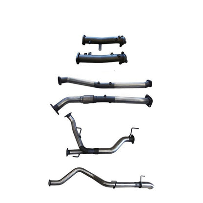 Manta | 2.5″ Turbo Back without Cats with Rear Muffler Dump Tip | Toyota Landcruiser VDJ200 4.5L V8 Diesel Wagon 2015–2021
