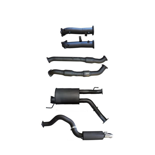 Manta 3in Dual Turbo Back with Cat & Rear Muffler 4in Tailpipe Toyota Landcruiser VDJ200 2015–2021