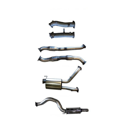 Manta | Twin 3″ Turbo Back Exhaust System with Cats, Muffler & 4″ Tailpipe | Toyota Landcruiser VDJ200 4.5L V8 Wagon 2015–2021