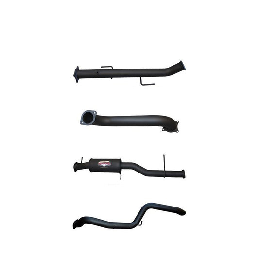 Manta | 3in Dump Pipe Back Exhaust with Small Muffler Extended Tailpipe | Volkswagen Amarok V6 TDI550 TDI580 Ute 2016–2022