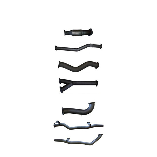 Manta | Twin 3″ Turbo Back Exhaust with WOM No Cat | Toyota Landcruiser VDJ79 Dual Cab V8 Ute 2012–2016