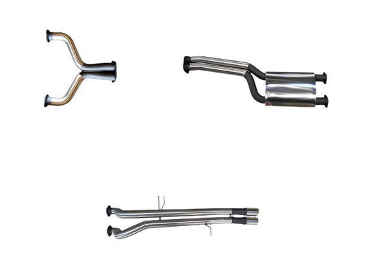 Manta | Twin 2.5" Cat Back Exhaust System with Muffler/Tailpipe | Ford Falcon BA BF 5.4L V8 Ute & FPV Pursuit 2002–2008