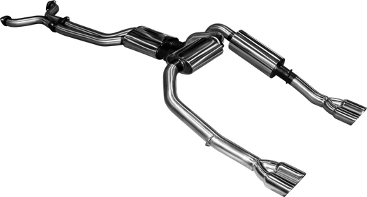 Manta | Twin 3" Cat Back Exhaust System with Muffler/Muffler | Ford Falcon BA BF 5.4L V8 Ute & FPV Pursuit 2002–2008
