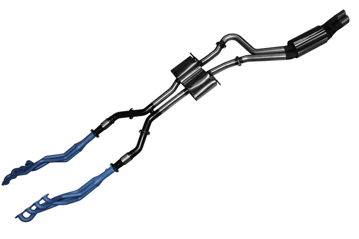 Manta Twin 3″ Stainless Full System with 1⅞″ Extractors & Centre & Rear Mufflers | HSV Clubsport GTS VY VZ 2002–2006