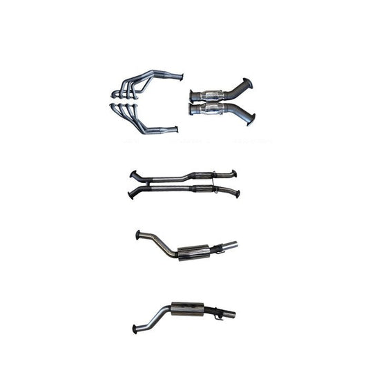 Manta | Dual 3″ Full System with 1 7/8″ Extractors Hotdog/Muffler | Holden Commodore VU VY VZ V8 Ute 2000–2007