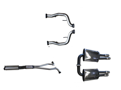 Manta | Twin 2.5″ Cat Back Exhaust System with Muffler/Muffler | Holden Statesman Caprice WM WN V8 6.0L LWB Sedan 2006–2017