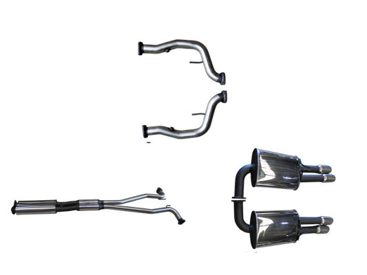 Manta | Twin 2.5″ Cat Back Exhaust System with Muffler/Muffler | Holden Statesman Caprice WM WN V8 6.0L LWB Sedan 2006–2017