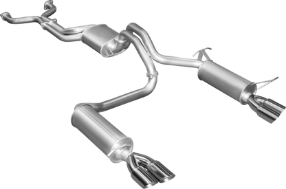 Manta | Twin 2.5" L & R Cat Back Exhaust System with Muffler/Muffler | Ford Falcon BA BF V8 Sedan & FPV GT 2002–2008