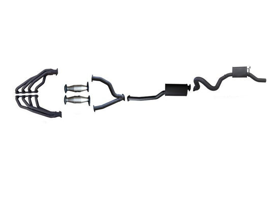 Manta | 3" Full System with Extractors Muffler/Muffler | Ford Falcon AU 5.0L V8 Sedan (Live Axle) 1998–2002