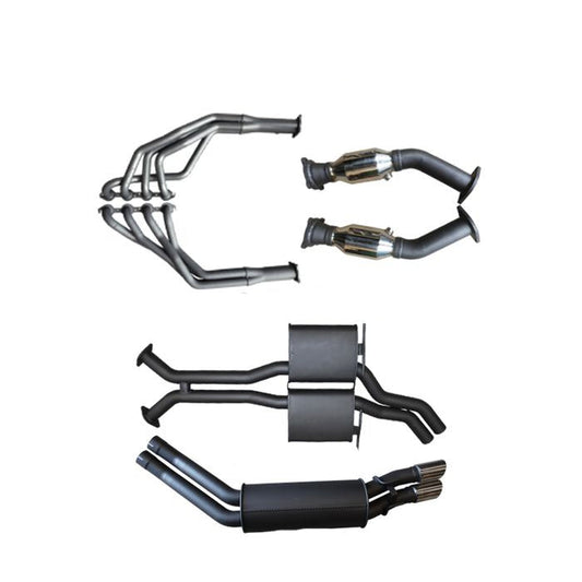 Manta | Twin 2.5in Full Exhaust System with Extractors Muffler Muffler | HSV Clubsport GTS Senator VY VZ 5.7L 6.0L V8 Sedan 2002–2006