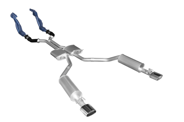 Manta Twin 2.5″ Aluminised Full System with Extractors & Centre & Rear Mufflers | Holden Commodore VU VY VZ 2000–2007