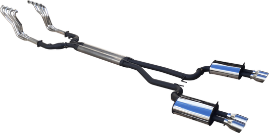 DPE by Manta | Twin 3″ Full Exhaust System with 1 3/4″ Coated Headers & 3.5″ Tips | Holden VE VF Commodore & HSV V8 Sedan Wagon 2006–2017