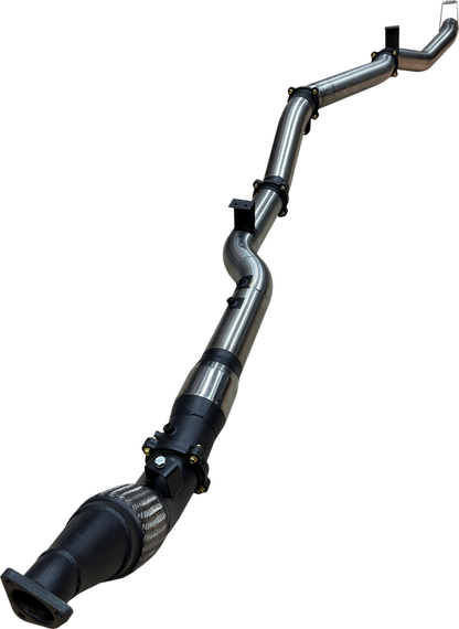 Manta | 4″ Turbo Back Exhaust with Cat No Muffler | Toyota Landcruiser VDJ79 V8 Ute 2016–2025 (DPF Models)