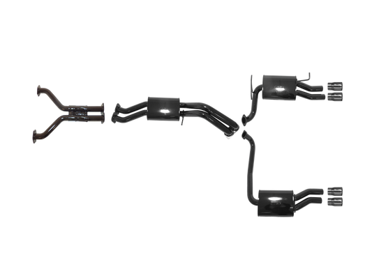 Pacemaker - Ford Falcon GT BF 5.4L Boss Cat Back System Duel Outlet with Duel Rear Muffler and Quad Tip Outlet