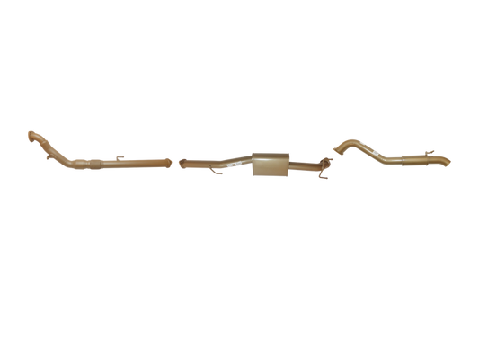 King Brown - Toyota Hilux 150 Series 3L TD D-4D (1KD-FTV) 2005 to Sep 2015  - Single 3" With Centre Muffler and Front Pipe CAT Kit